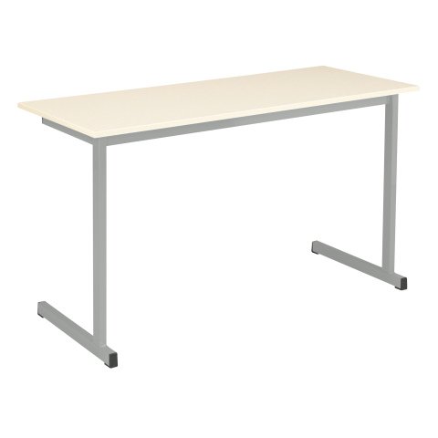 Mesa escolar individual School 130 x 50 cm gris