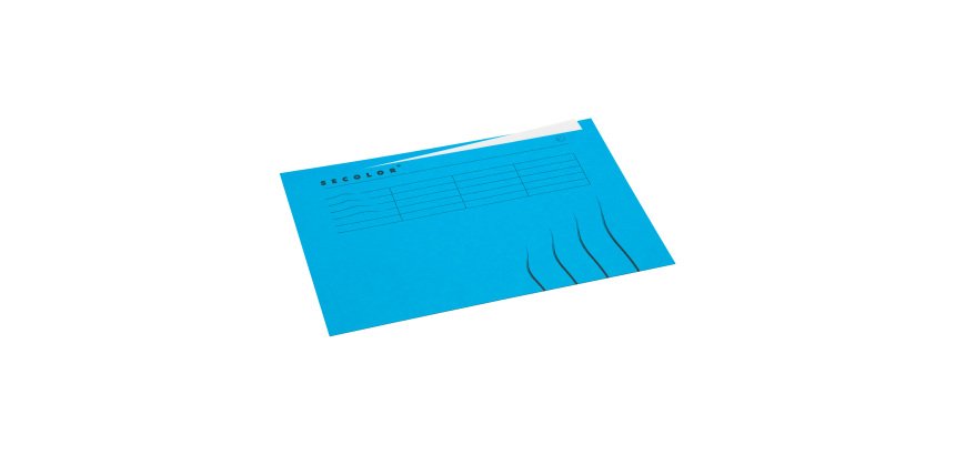 Chemise dossier à onglet SECOLOR bleu - paquet de 10