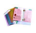 Chemise coin plastique double poches Tarifold Color Collection polypropylène 20/100e A4 assorties - paquet de 12