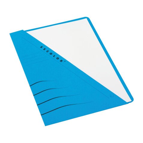 Dossiermapje uitgesneden SECOLOR blauw - pak van 10 stuks