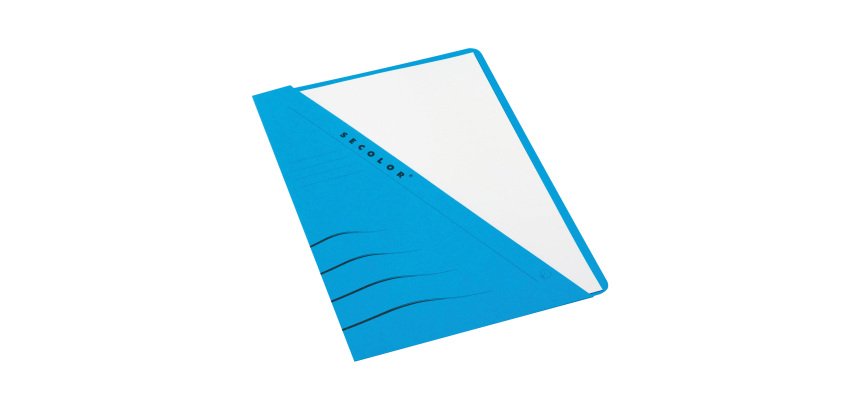 Chemise dossier découpée SECOLOR bleu - paquet de 10