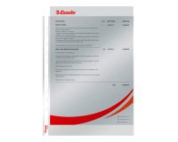 Perforated pockets Esselte A4 smooth polypropylene 6/100 - Box of 100
