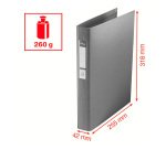 Classeur 4 anneaux cartonné Esselte A4 - Dos 3,5 cm noir