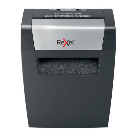 Destructora Rexel Momentum X308 - Corte transversal