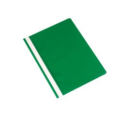 Dossier con fástener metálico A4 cubierta transparente y trasera opaca Q-connect capacidad 30 hojas verde