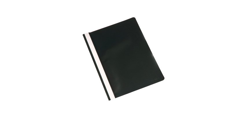 Dossier con fástener metálico A4 cubierta transparente y trasera opaca Q-connect capacidad 30 hojas