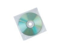 Sobre para cd Q-connect polipropileno con solapa -Pack de 50 unidades