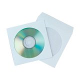 Sobre para cd Q-connect con ventana transparente y solapa -Pack de 50 unidades