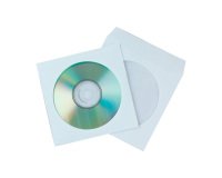 Sobre para cd Q-connect con ventana transparente y solapa -Pack de 50 unidades