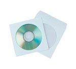 Sobre para cd Q-connect con ventana transparente y solapa -Pack de 50 unidades