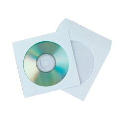 Sobre para cd Q-connect con ventana transparente y solapa -Pack de 50 unidades