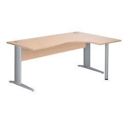 Compact Bruneau Excellens desk with metal L-shaped legs