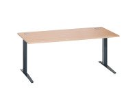 Bureau droit Excellens Métal Plus piètement L fixe ou réglable au montage