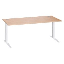Bureau droit Excellens Métal Plus piètement L fixe ou réglable au montage