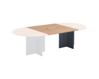 Prolunga L 120 x P 120 cm per tavolo modulare con top Access integrato gambe a croce Excellens