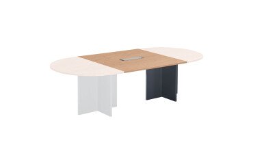 Prolunga L 120 x P 120 cm per tavolo modulare con top Access integrato gambe a croce Excellens