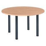 Meeting table with 4 metal tube legs Excellens