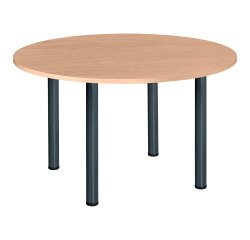 Meeting table with 4 metal tube legs Excellens