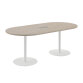 Table de réunion ovale L 210 cm piètement colonne métal avec top access Excellens