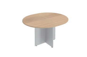 Table de réunion ovale modulable L140 x P 120 cm pieds croix Excellens