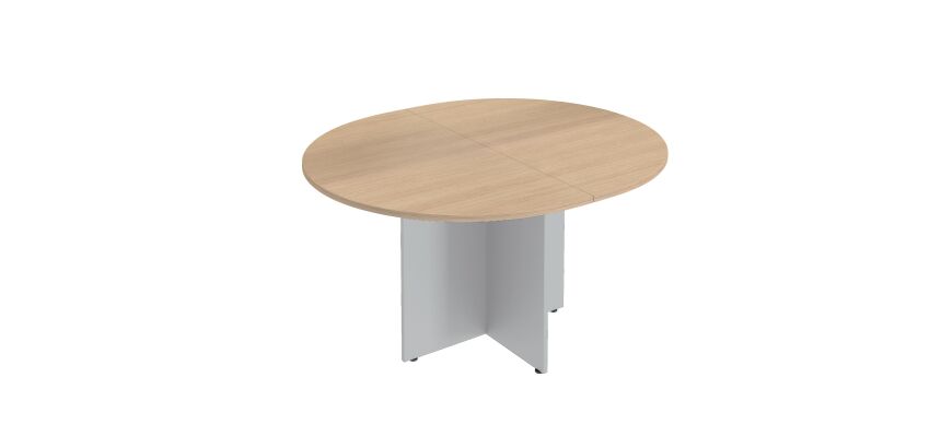 Modulaire vergadertafel L140 cm Excellens kruis onderstel