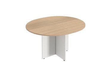 Table de réunion ovale modulable L140 x P 120 cm pieds croix Excellens