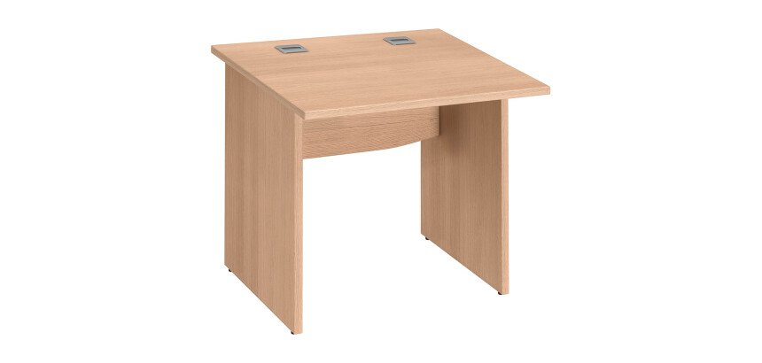 Bureau droit piètement plein bois Bruneau Excellens