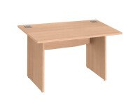 Bureau droit L 120 cm piètement pleins Essens