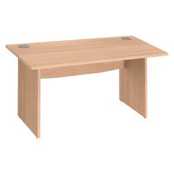 Bureau droit piètement plein bois Bruneau Excellens