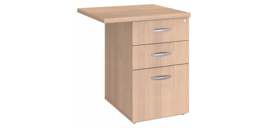 Caisson hauteur bureau 3 tiroirs avec extension Essens