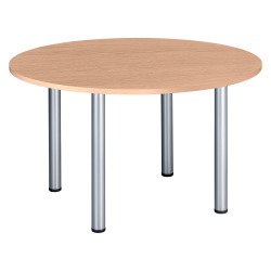 Meeting table with 4 metal tube legs Excellens