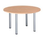 Mesa redonda 120 cm Excellens roble claro patas tubo