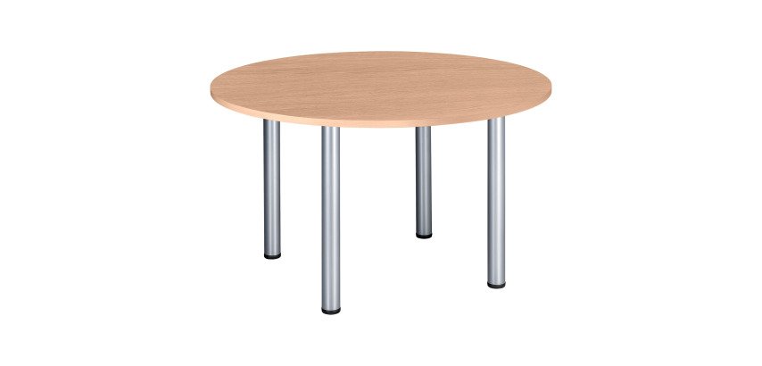 Meeting table with 4 metal tube legs Excellens