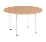 Meeting table with 4 metal tube legs Excellens