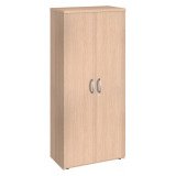 Armoire haute bois portes battantes H 182 x L 80 cm Essens