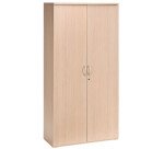 Armoire haute bois portes battantes H 200 x L 100 cm Essens