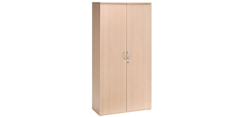 Armoire haute bois portes battantes H 200 x L 100 cm Excellens