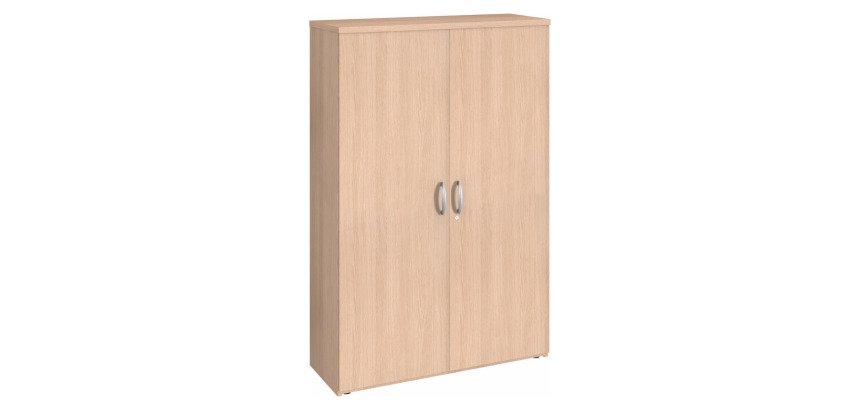 Armoire haute bois portes battantes H 182 x L 120 cm Essens