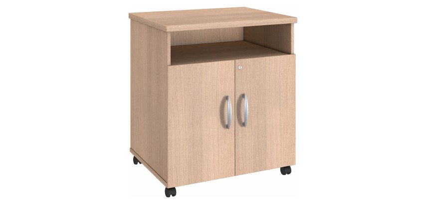 Desserte bois mobile à roulettes Excellens / Arko H 77 x L 67 x P 52 cm