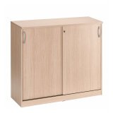 Armoire comptoir bois portes coulissantes H 104 x L 120 cm Excellens / Arko