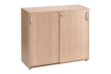 Armoire comptoir bois portes coulissantes H 104 x L 120 cm Excellens / Arko