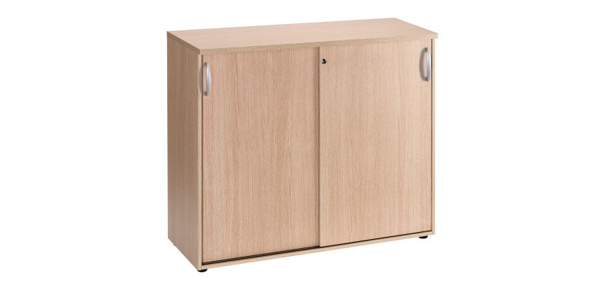 Mobile basso in legno porte scorrevoli H 104 x L 120 cm Excellens
