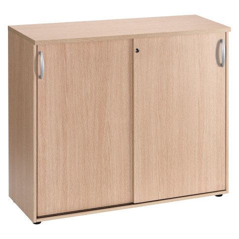Armoire comptoir bois portes coulissantes H 104 x L 120 cm Excellens / Arko