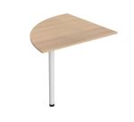 Angle de liaison 90° plateau chêne clair pied tube Essens