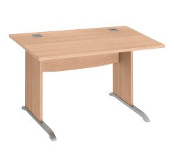 Scrivania Bruneau Excellens gambe ad L in legno