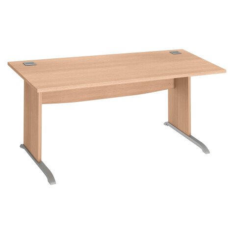 Scrivania Bruneau Excellens gambe ad L in legno