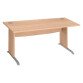 Scrivania Bruneau Excellens gambe ad L in legno