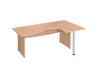 Scrivania compatta base legno pieno con allungo Excellens