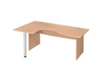 Scrivania compatta base legno pieno con allungo Excellens