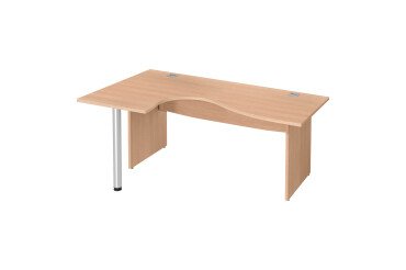 Compact desk with full wooden legs Bruneau Excellens